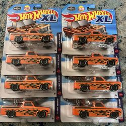 Hot Wheels Xl 83 Chevy Silverado Lot Of 8