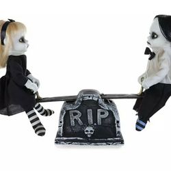 Spooky Kids on Seesaw Animated Decor