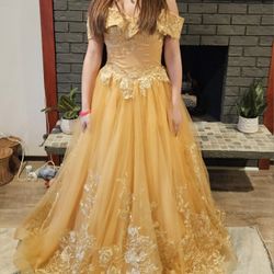 Gold Formal Dress