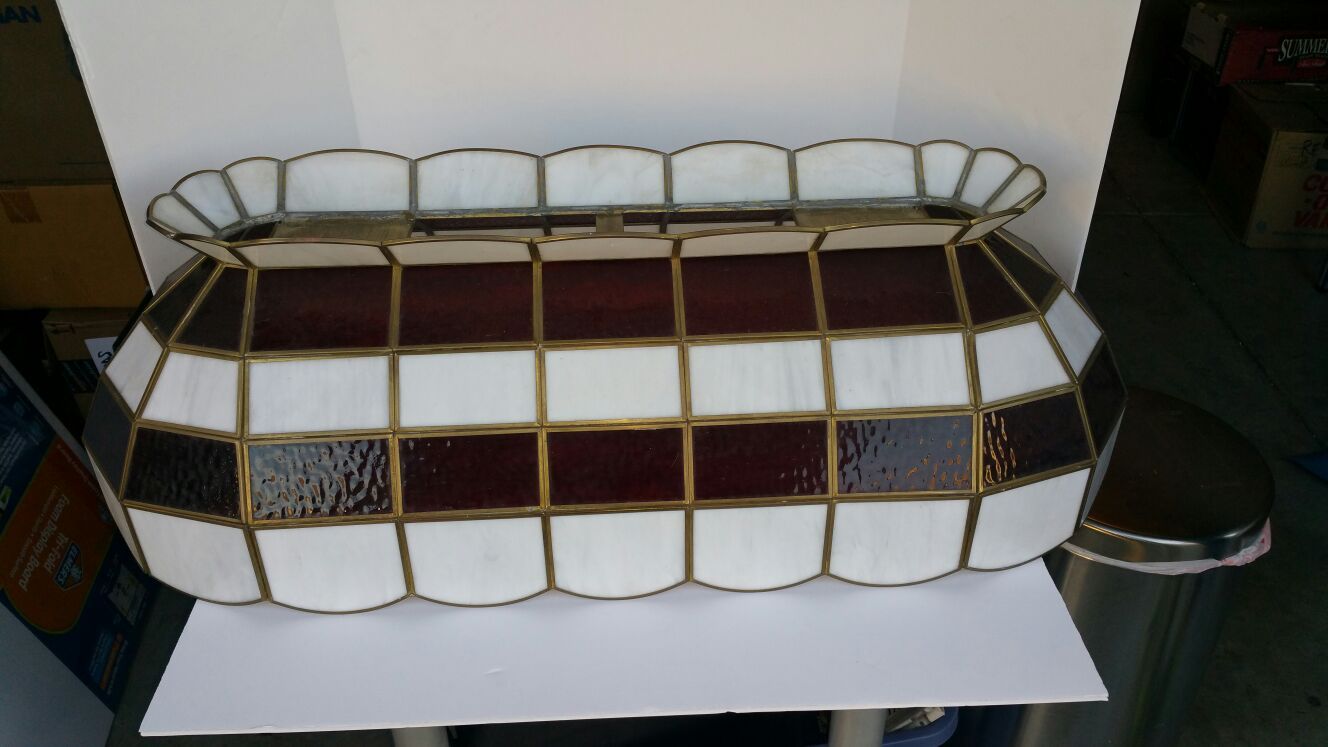Vintage Stained Glass Pool Table Lamp Shade for Sale in Milpitas, CA