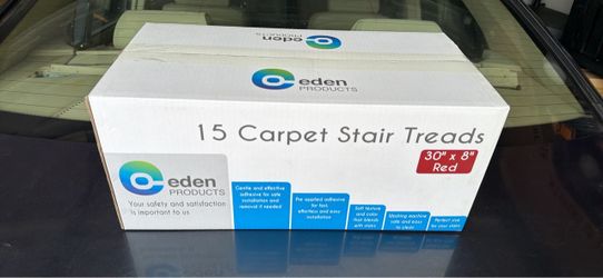 Eden Products 15 Carpet Stair Treads Red