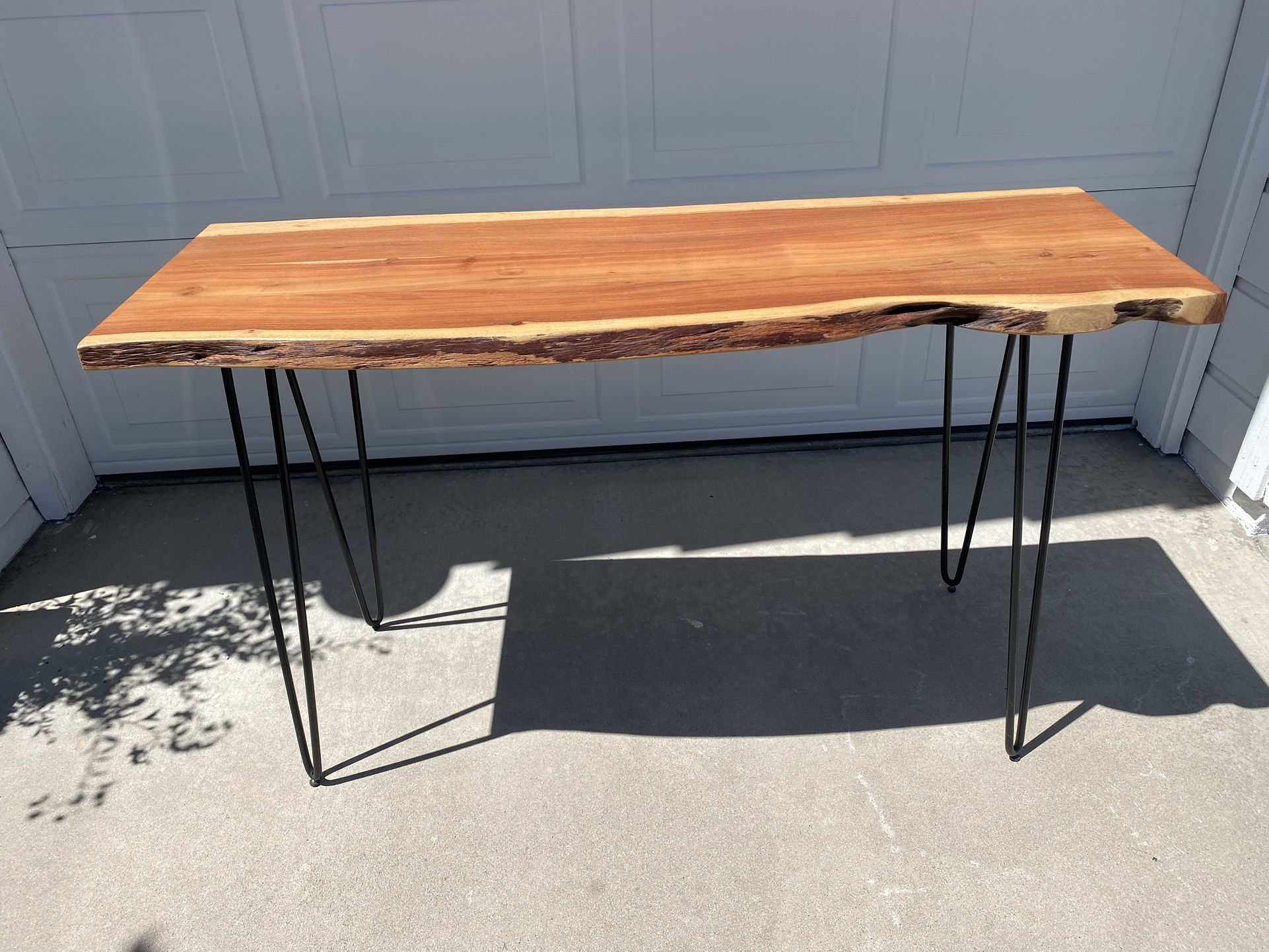 Live Edge Natural Solid Wood Sofa/Console Table