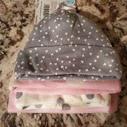Baby Hats, Girls, New, Set