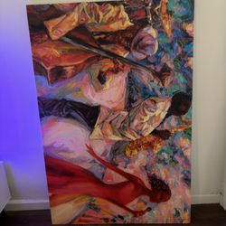 Afro American Jazz Band Canvas Wall Art