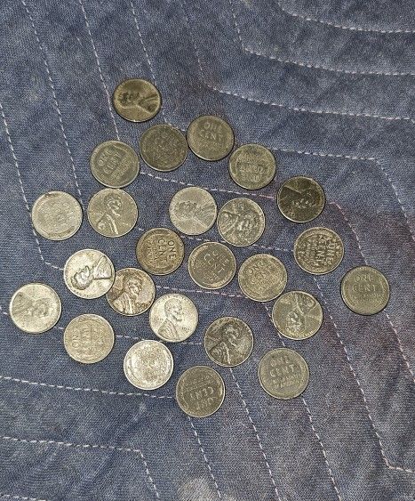 25 Steel Pennies 1943 Send Me A Offer