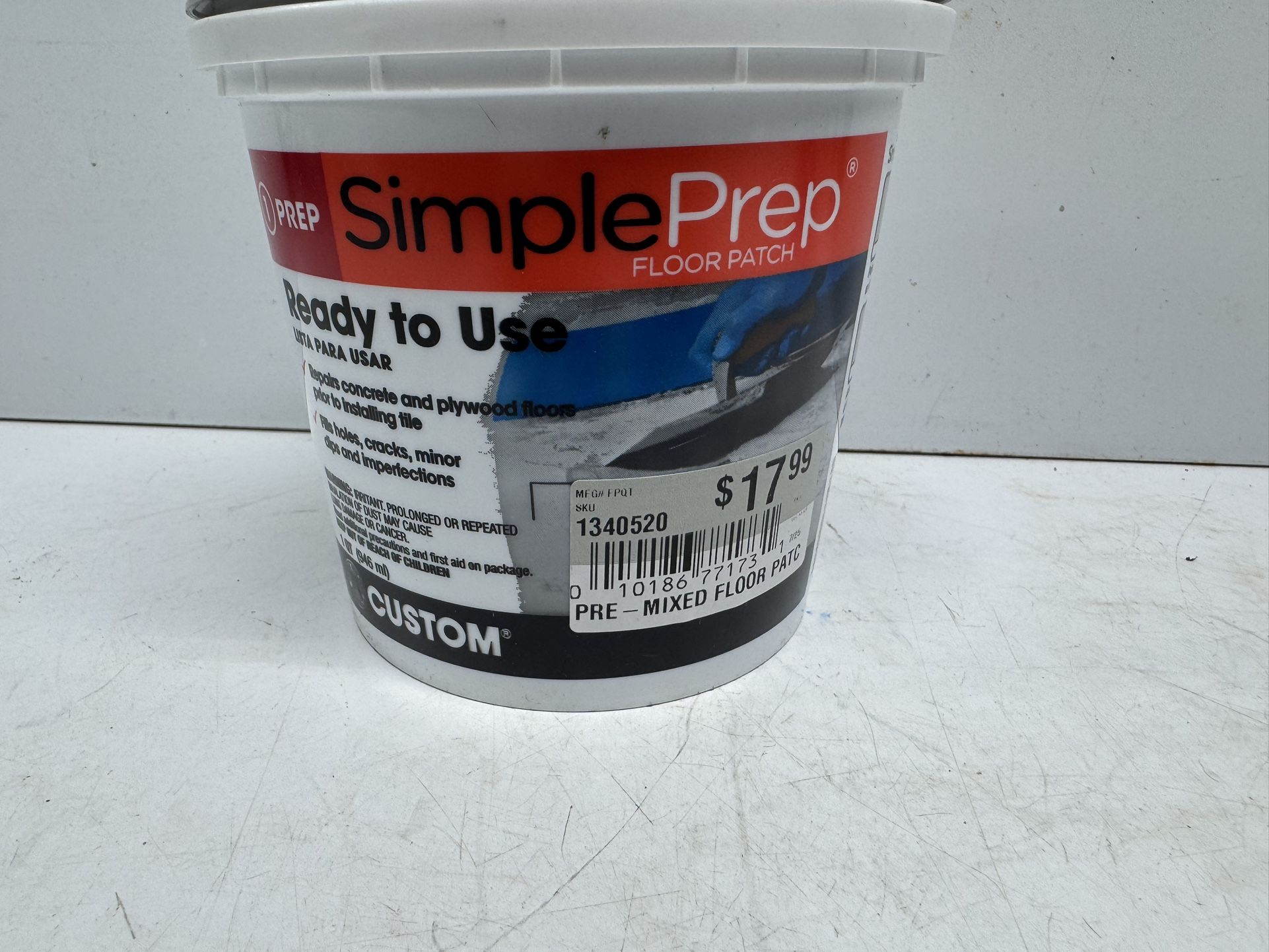Simple Prep Floor Patch 1 qt. Must Pick Up