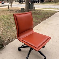 Faux Leather Rolling Office Chair 