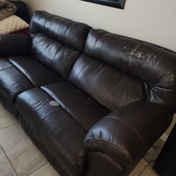 2 Wide Seat Reclining Sofas