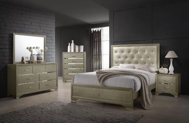 Brand new queen bedroom set ( queen bed, dresser mirror and 1 nightstand ) mattress sold separately