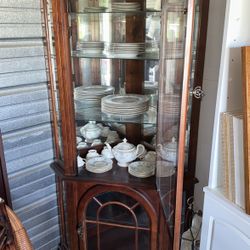 Cherry China Cabinet w/glass Shelves (4ea): $325.00  OBO