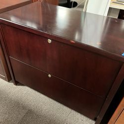 Lateral Wooden Filing Cabinet 