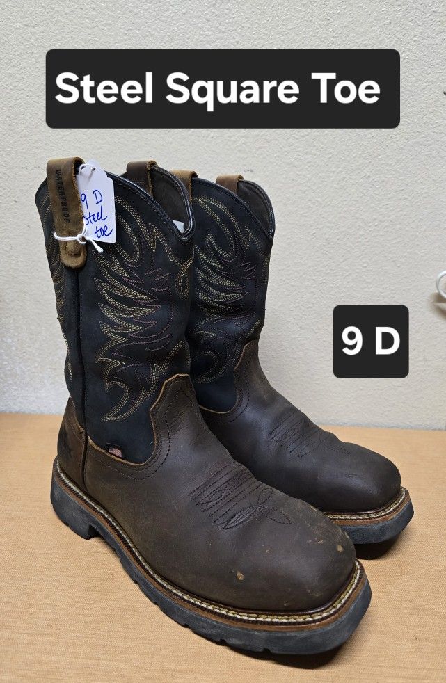 Thorogood Work Boot Size 9 D STEEL SQUARE TOE