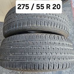 275 / 55 R 20 (2) TIRES BRIDGESTONE 