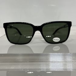 Versace 4307 Black Acetate w. custom G15 Green Polarized Sunglasses 