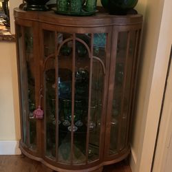 Antique glass Curio Cabinet