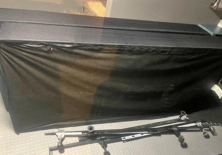 King Box Spring And Metal Frame 