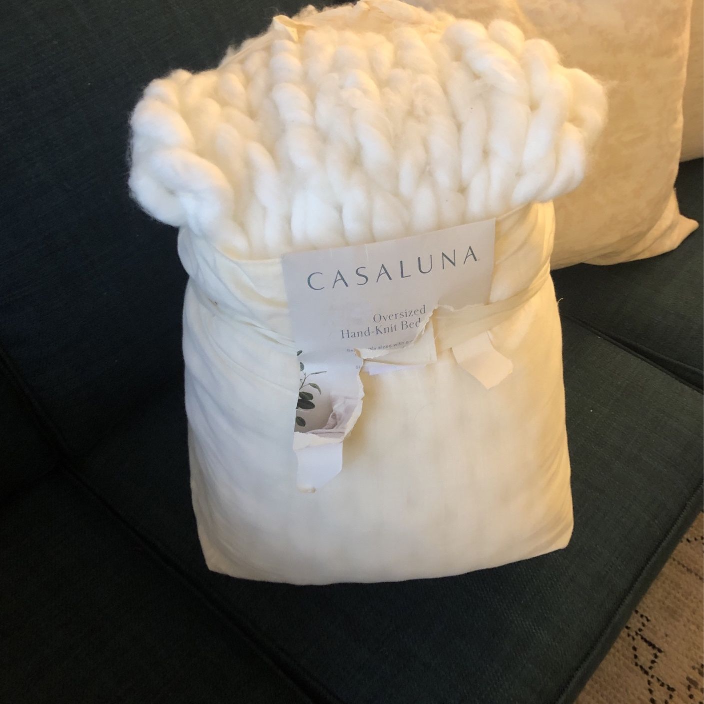 Casaluna oversized hand knit throw hotsell