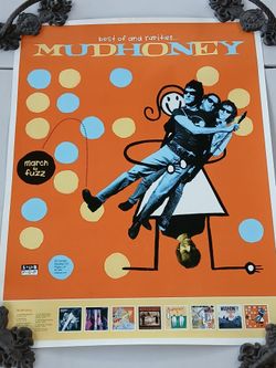 S>U>B P>O>P 2000 Promo Poster • Seattle Music Icons MUDHONEY