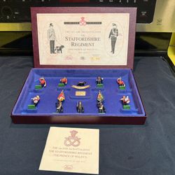 W. Britain Limited Edition Staffordshire Regiment Set Number 734 Of 4000 Made Boxed Toy Soldiers.