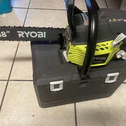 RYOBI 18 in. 38cc 2-Cycle Gas Chainsaw with Heavy-Duty Case