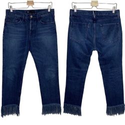 3x1 NYC Women’s Stella Fringe Straight Leg Crop Jeans , Size 28