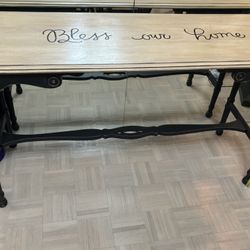Primitive wooden table