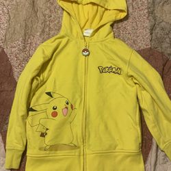 Pokémon Pikachu Hoodie Jackets Kid Size XS 