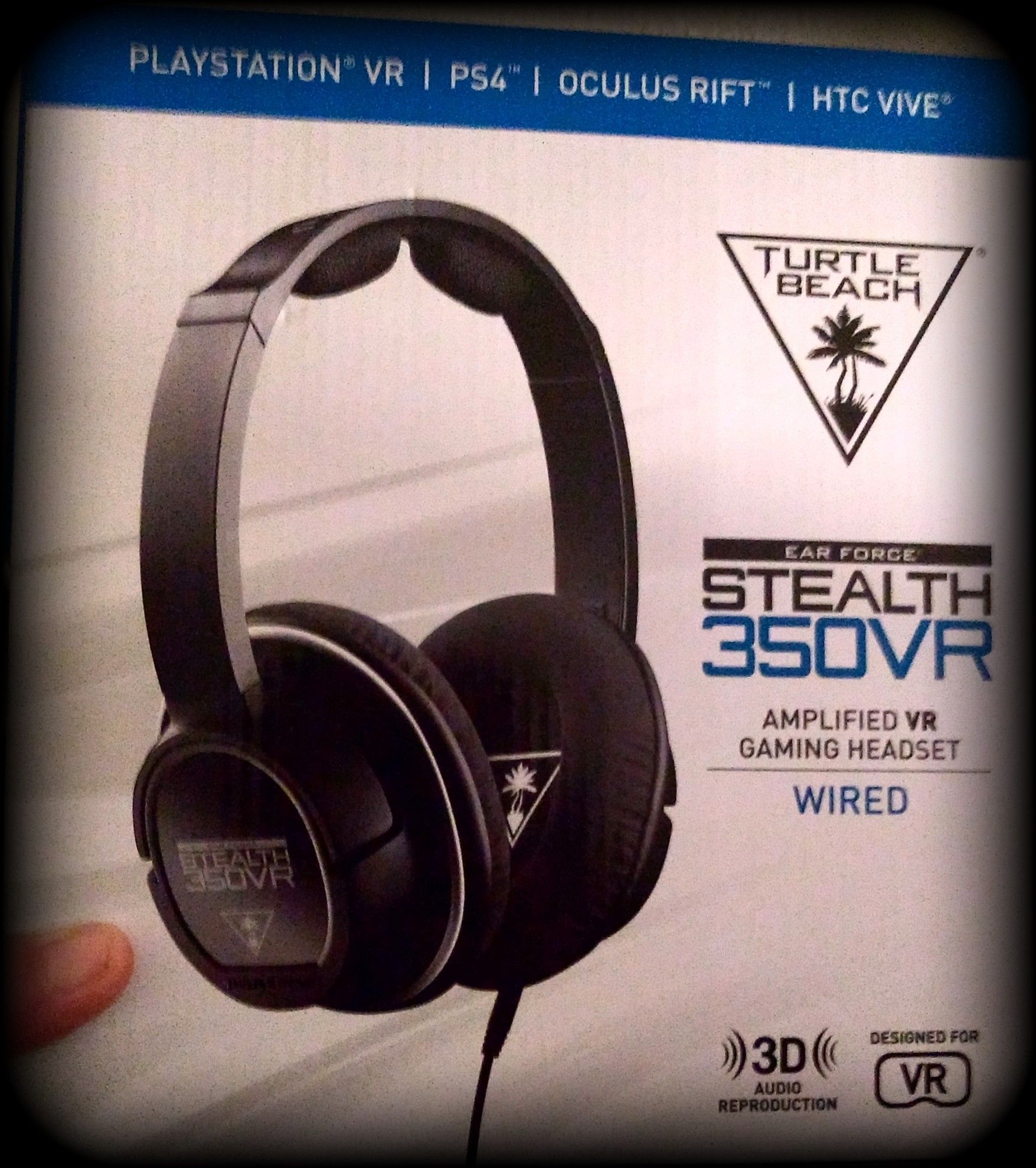 Turtle Beach-Stealth 350VR Amplified Virtual Reality Gaming Headset - Variable Bass Boost - Mic Monitoring (PlayStation, VR,HTC Vive,Oculus Rift)