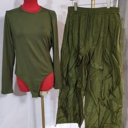 Ladies Casual Wide Leg Set 2pc