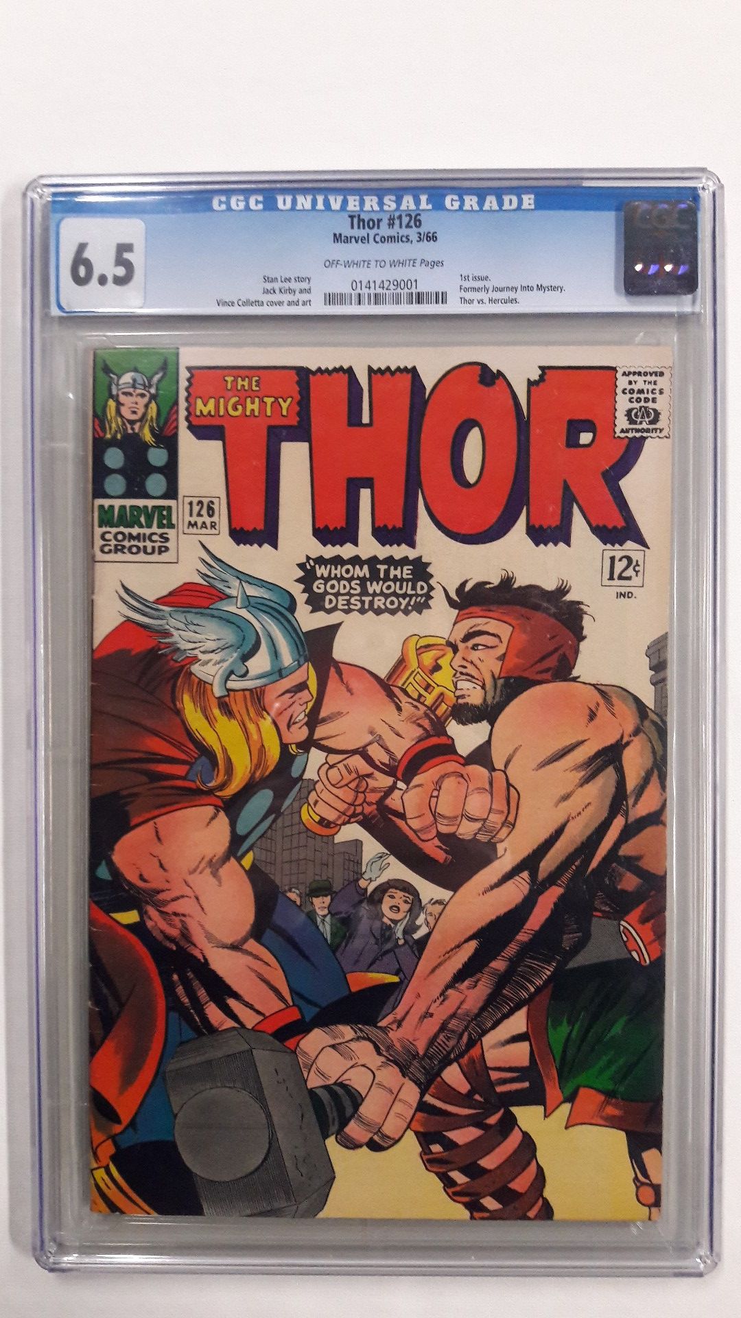 Thor #126 CGC 6.5 Marvel Comics 1st issue VS Hercules Silver Age Key Avengers