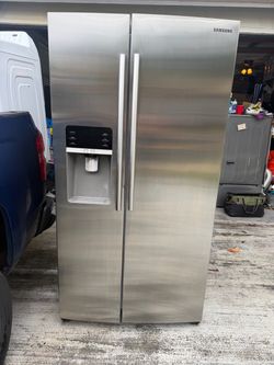 Samsung Refrigerator Side By Side 3 months warranty delivery and installation available
