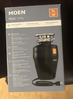 Host Series 3/4-HP Continuous Feed Space Saving Garbage Disposal with Sound Reduction