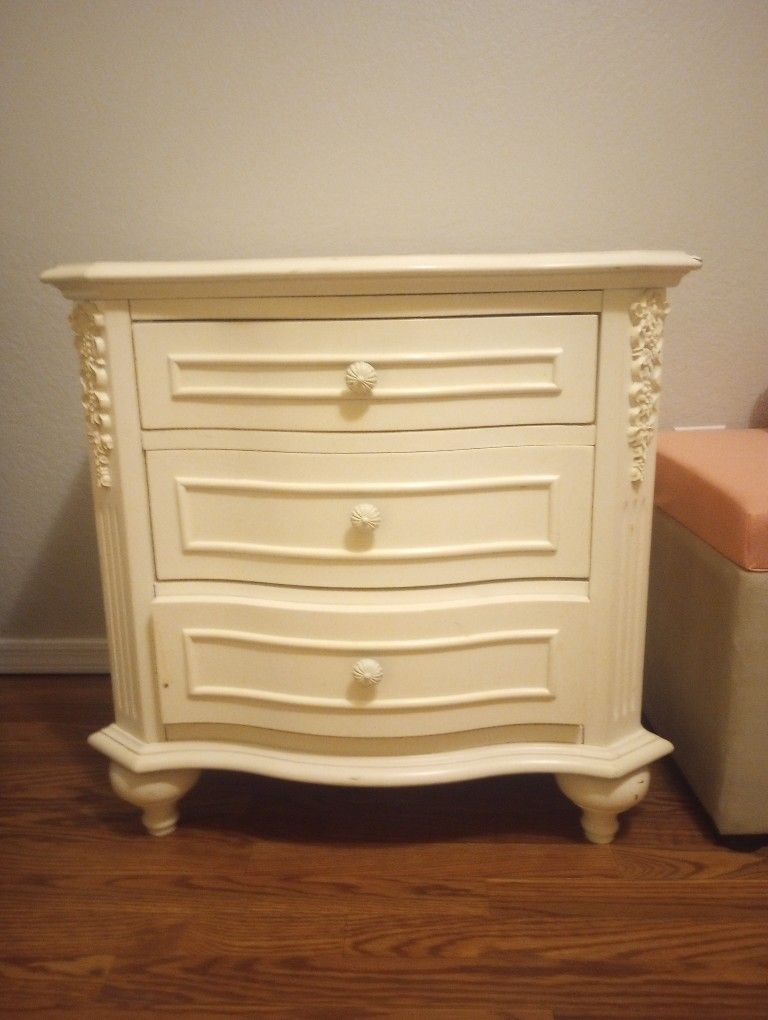 Night Stand And Wood Desk