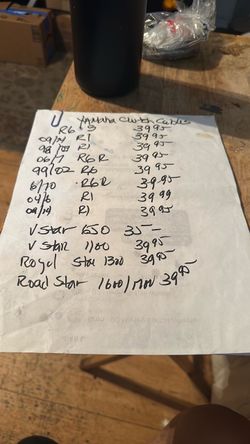 Yamaha clutch cable R1 R6 yzf v star road star Royal star