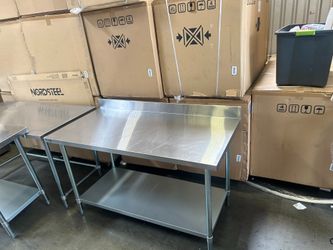 New Lab grde stainless steel work tables NSF ALL stainless steel 