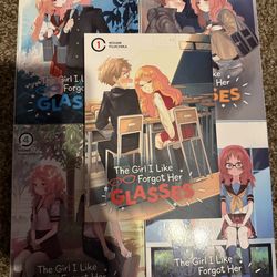 The Girl I like Forgot Her Glasses Manga 1-5