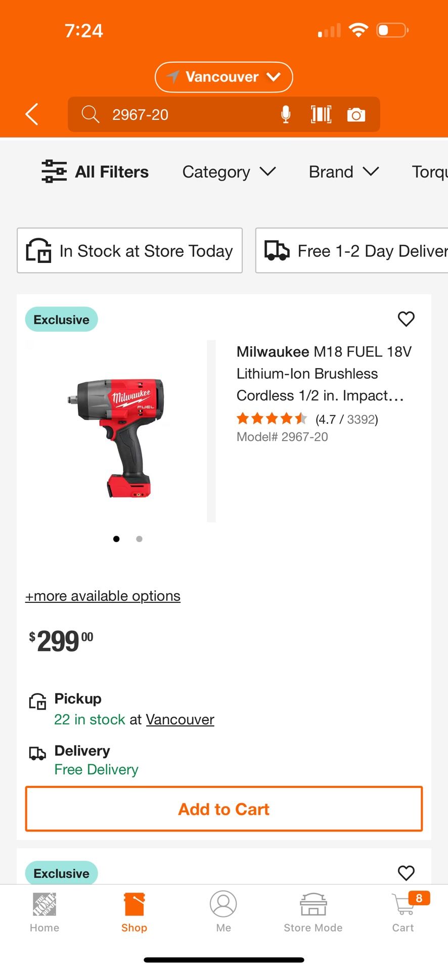 Milwaukee M18 FUEL 18V Lithium-Ion Brushless Cordless 1/2 in. Impact Wrench with Friction Ring (Tool-Only)