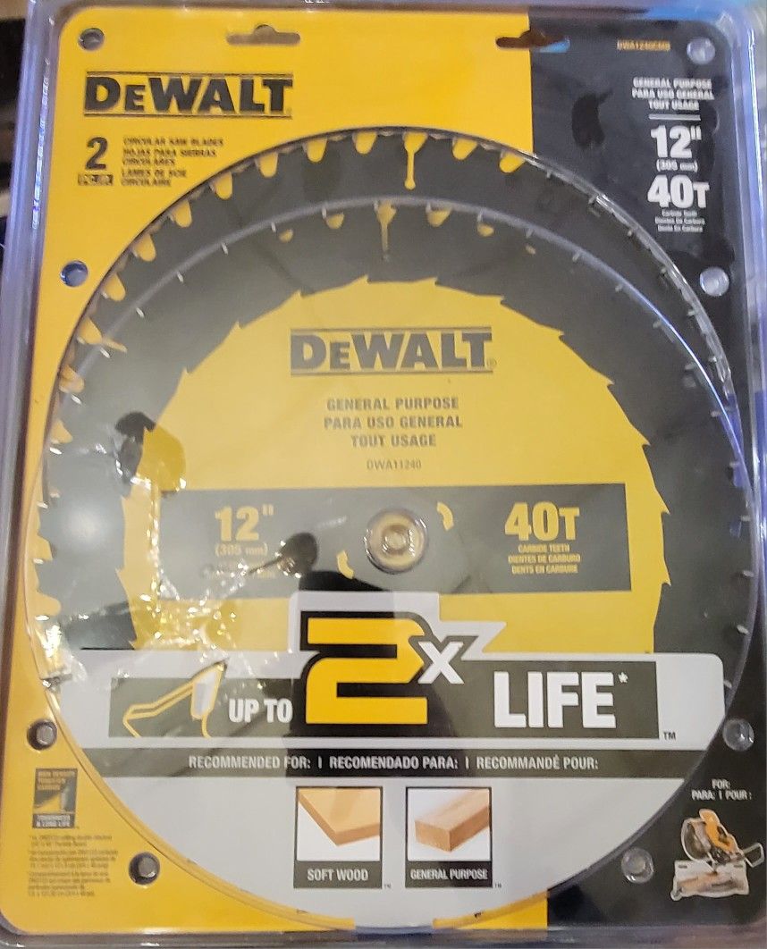 Dewalt Saw Blade 12in 40-tooth