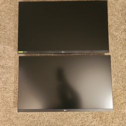 2 LG Monitors 