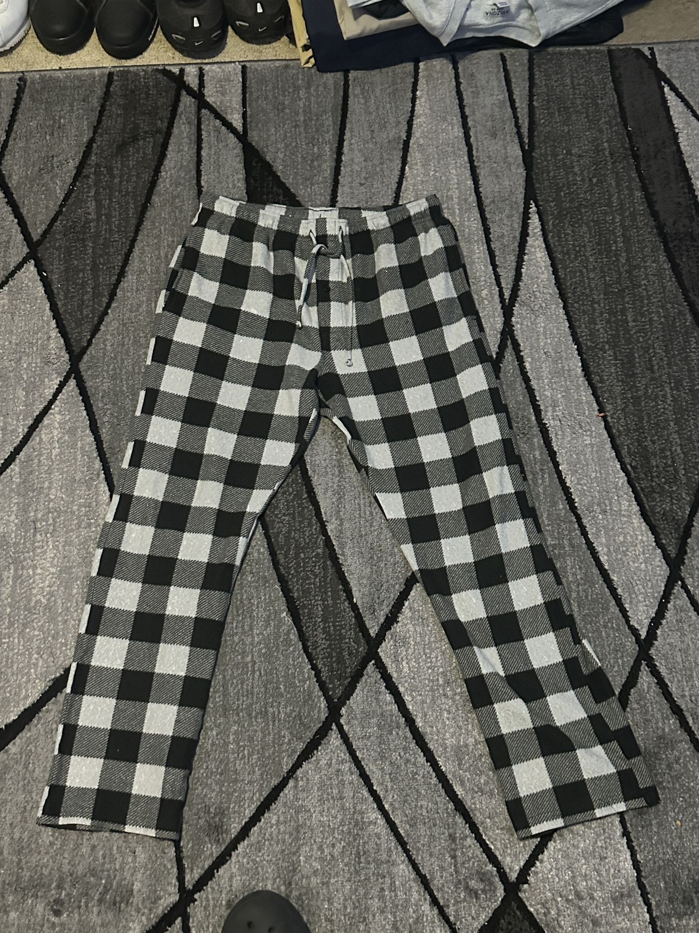 Hanes checkered pajamas