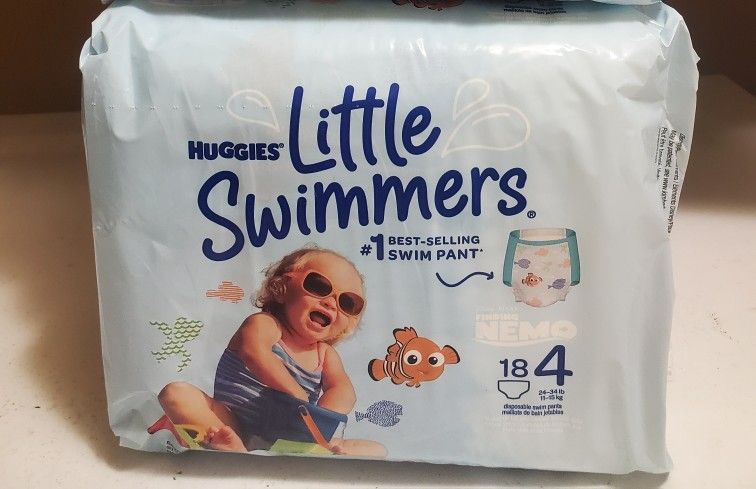 18 Ct Huggies Little Swimmers Swim Diapers Size 4