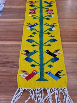 Wool Table Runner from Oaxaca