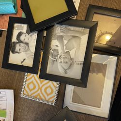 8 Black Photo Frames