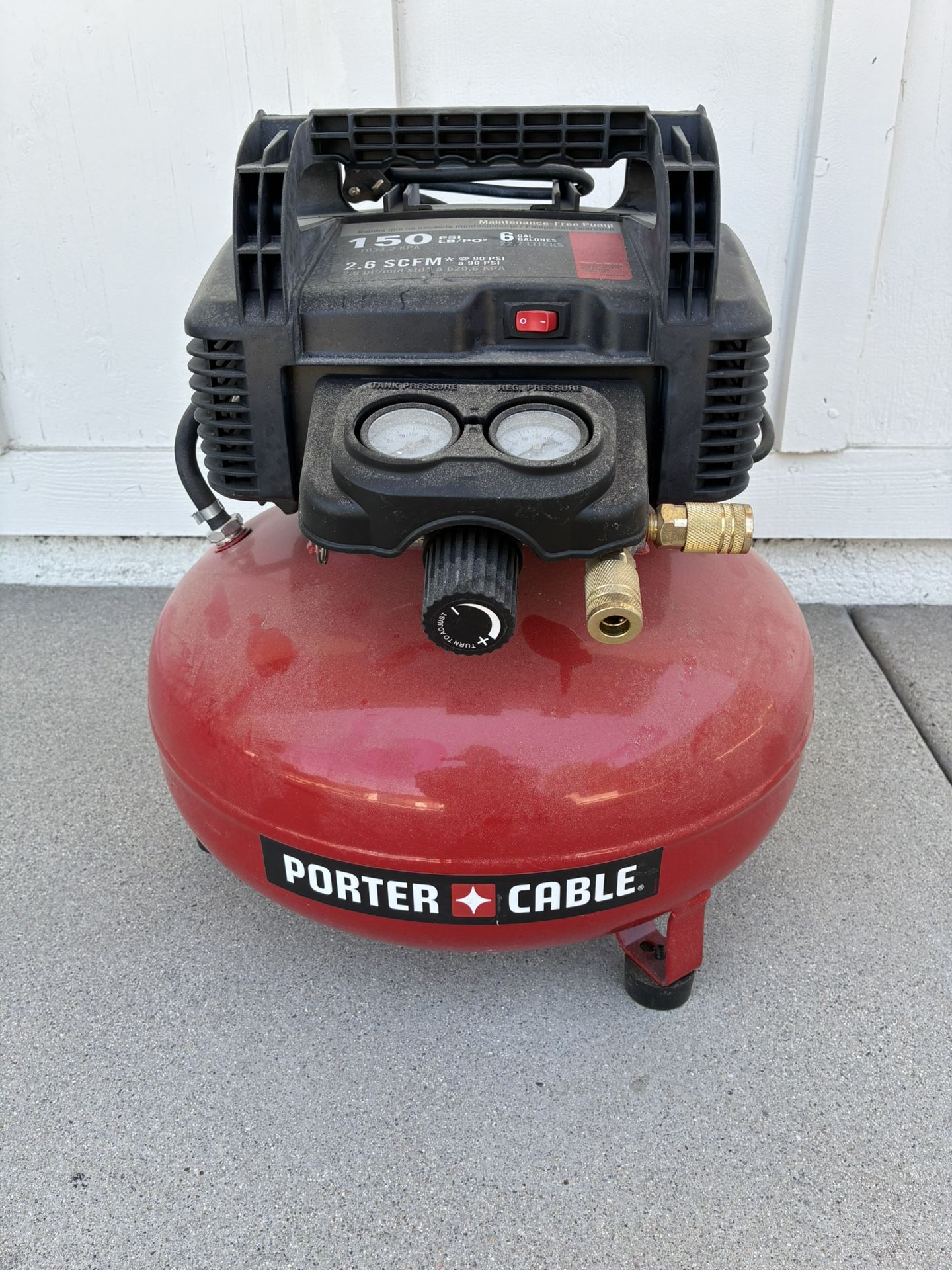 Porter-Cable 6-Gallon Pancake Air Compressor – 150 PSI