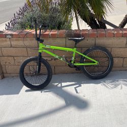 Green Haro BMX bike