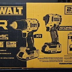 DEWALT XR AND ATOMIC BRUSHLESS 2-TOOL COMBO KIT 