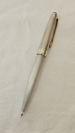 MontBlanc Meisterstuck Solitaire Silver/Gold Ballpoint Pen Barley 164 W-Germany