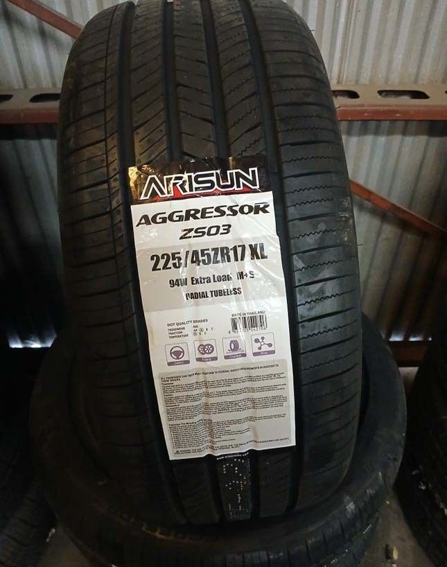 4 New Tires 225/45/17 Arisun Tires