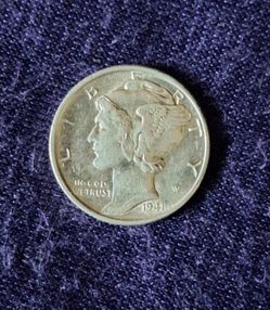 1941-D Mercury Dime WWII COIN