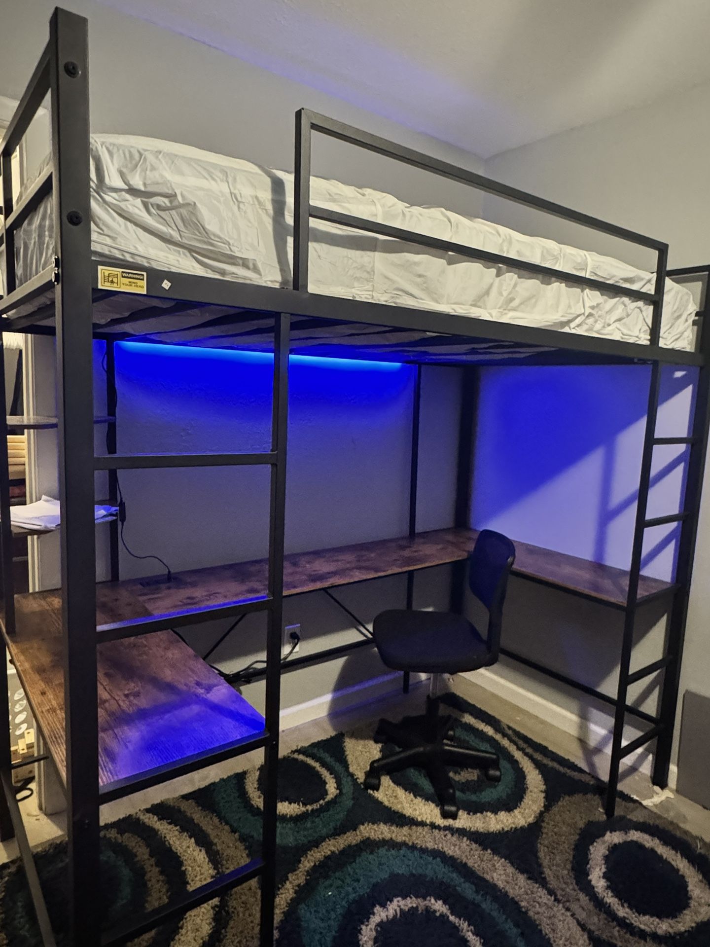Twin Loft Bed With Desk (2 Available)